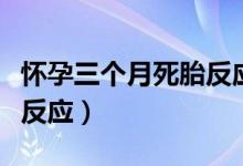 怀孕三个月死胎反应是什么（怀孕三个月死胎反应）