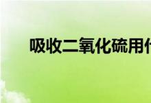 吸收二氧化硫用什么（吸收二氧化硫）