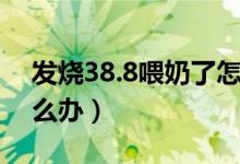 发烧38.8喂奶了怎么办（发烧38.5喂奶了怎么办）