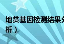 地贫基因检测结果分析（地贫基因检测结果分析）