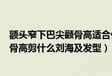 额头窄下巴尖颧骨高适合什么刘海及发型（额头窄下巴尖颧骨高剪什么刘海及发型）