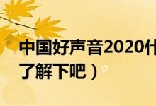 中国好声音2020什么时间开播（有兴趣过来了解下吧）