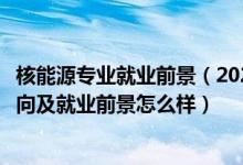 核能源专业就业前景（2022核化工与核燃料工程专业就业方向及就业前景怎么样）