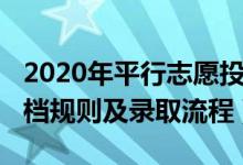 2020年平行志愿投档（2022高考平行志愿投档规则及录取流程）