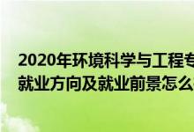 2020年环境科学与工程专业就业形势（2022环境科学专业就业方向及就业前景怎么样）