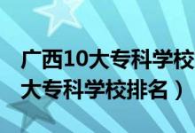 广西10大专科学校排名（2022广西最好的十大专科学校排名）