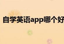 自学英语app哪个好（哪些软件适合学英语）