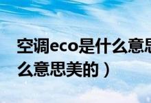 空调eco是什么意思有多省电（空调eco是什么意思美的）