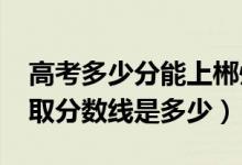 高考多少分能上郴州职业技术学院（2021录取分数线是多少）