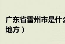 广东省雷州市是什么市（广东省雷州市是什么地方）