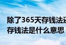 除了365天存钱法还有什么存钱方法（365天存钱法是什么意思）