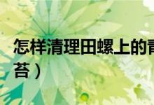 怎样清理田螺上的青苔（怎么清理田螺上的青苔）