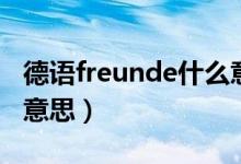 德语freunde什么意思（freunde标识是什么意思）