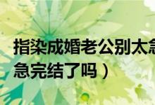 指染成婚老公别太急结局（指染成婚老公别太急完结了吗）