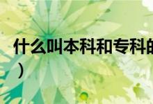 什么叫本科和专科的区别（什么叫本科控制线）