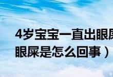 4岁宝宝一直出眼屎（4岁小孩眼睛不停的出眼屎是怎么回事）