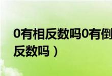 0有相反数吗0有倒数吗0有绝对值吗（0有相反数吗）