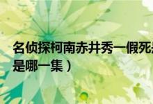 名侦探柯南赤井秀一假死是哪集（名侦探柯南赤井秀一假死是哪一集）