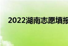 2022湖南志愿填报表样本（该如何填报）