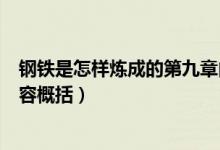 钢铁是怎样炼成的第九章内容（钢铁是怎样炼成的第九章内容概括）