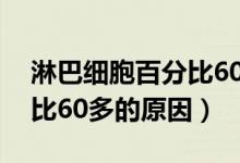 淋巴细胞百分比60多严重吗（淋巴细胞百分比60多的原因）