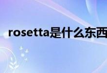 rosetta是什么东西（rosetta是什么软件）