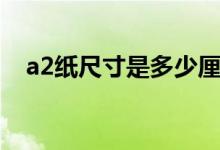 a2纸尺寸是多少厘（a2纸多大多少厘米）