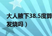 大人腋下38.5度算发烧吗（大人腋下38度算发烧吗）