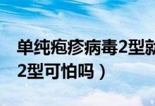 单纯疱疹病毒2型就是梅毒吗（单纯疱疹病毒2型可怕吗）