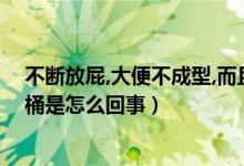 不断放屁,大便不成型,而且很粘马桶（屁多大便不成型粘马桶是怎么回事）