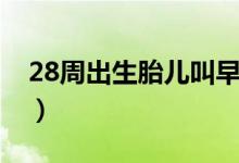 28周出生胎儿叫早产儿吗（28周出生存活率）