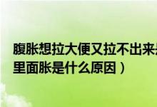 腹胀想拉大便又拉不出来是什么原因（想拉大便又拉不出来里面胀是什么原因）