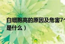 白细胞高的原因及危害7个月宝宝（白细胞高的原因及危害是什么）