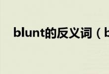 blunt的反义词（blunt的反义词是什么）