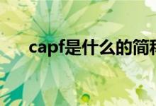 capf是什么的简称（capf是什么兵种）