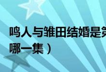 鸣人与雏田结婚是第几集（鸣人与雏田结婚是哪一集）