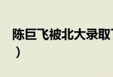 陈巨飞被北大录取了吗（0分作文被北大录取）