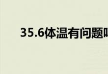 35.6体温有问题吗（35.6体温正常吗）