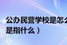 公办民营学校是怎么发工资的（公办民营学校是指什么）