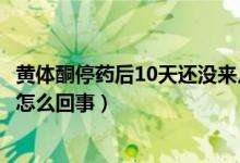 黄体酮停药后10天还没来月经（吃黄体酮停药10天没来月经怎么回事）