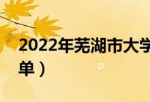 2022年芜湖市大学有哪些（最新芜湖学校名单）