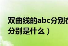 双曲线的abc分别在哪图文版（双曲线的abc分别是什么）