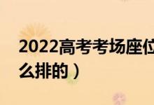 2022高考考场座位号排列图（高考座位是怎么排的）