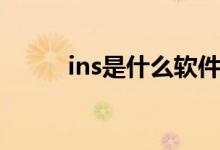 ins是什么软件（ins是什么软件）