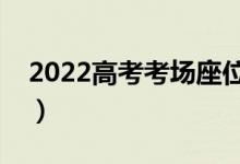 2022高考考场座位分布图（是按考号排的吗）