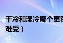 干冷和湿冷哪个更容易冻死（干冷和湿冷哪个难受）