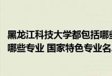 黑龙江科技大学都包括哪些专业（2022年黑龙江科技大学有哪些专业 国家特色专业名单）