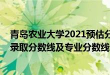 青岛农业大学2021预估分数线（青岛农业大学2021年各省录取分数线及专业分数线）