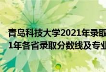 青岛科技大学2021年录取分数线是多少（青岛科技大学2021年各省录取分数线及专业分数线）