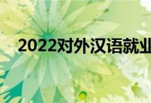 2022对外汉语就业真实前景（好就业吗）